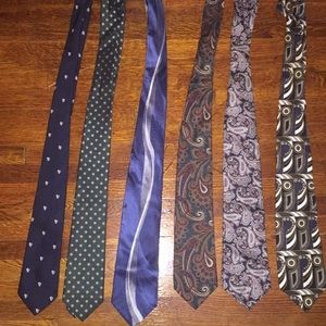 Set of ties different brands